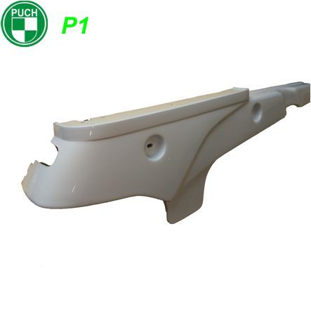 Seitenschutz links Puch P1 Original weiss lackiert